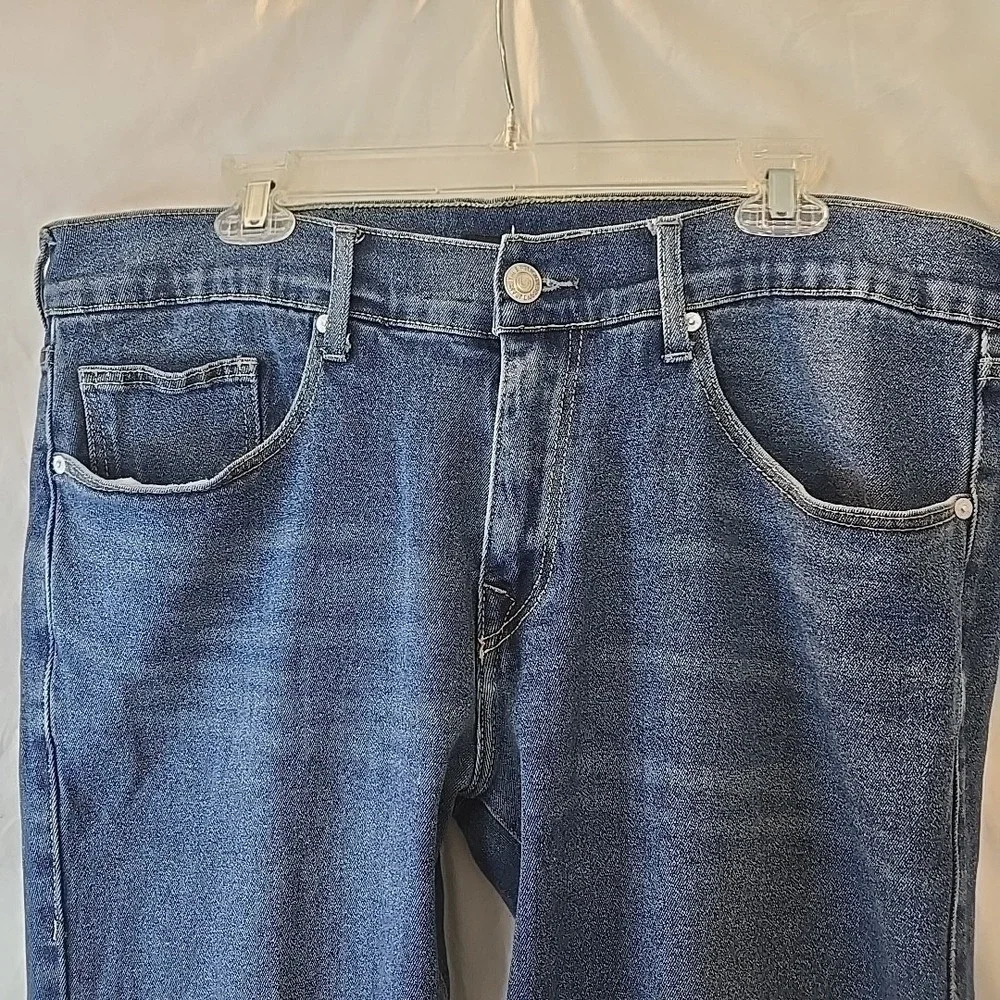 True Religion Ricky SN Relaxed Stretch Straight Jeans Mens 38‎ Medium Wash